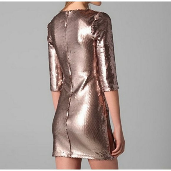 BB Dakota Champagne Sequins Mini Dress NEW WITH TAGS size XS - Picture 2 of 7